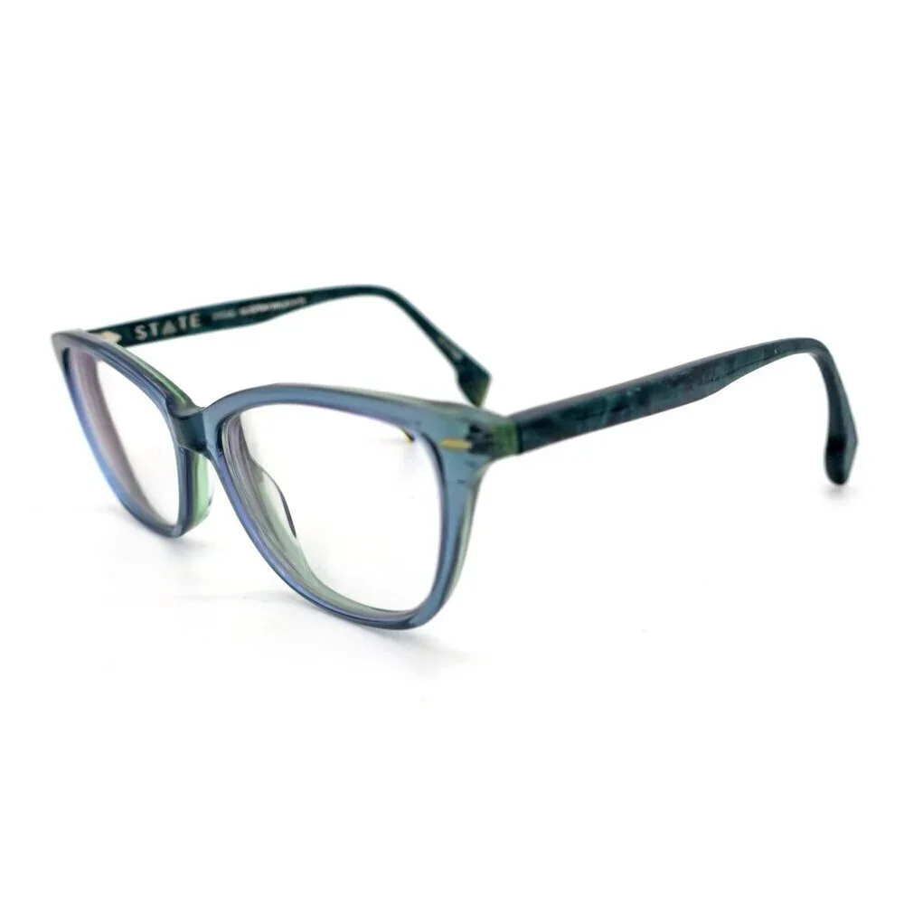 State Drexel Seaspray Malachite Eyeglass Frames Glasses Made In USA 54[]17-140